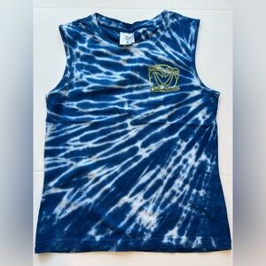 Wave Zone Blue Tie-Dye Tank Top